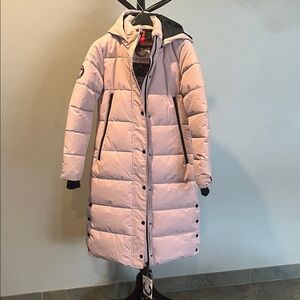 Canada Weather Gear Pink Long Parka Jacket. Size S. NWT